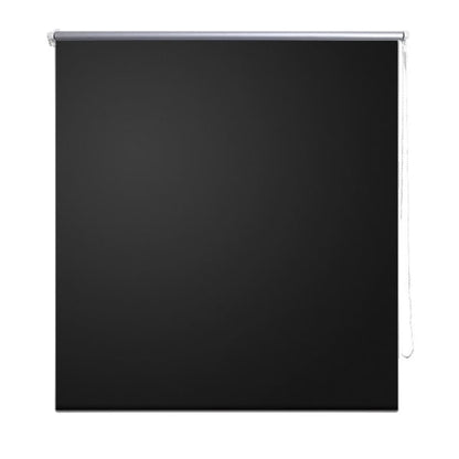 Roller Blind Blackout 120 x 175 cm Black