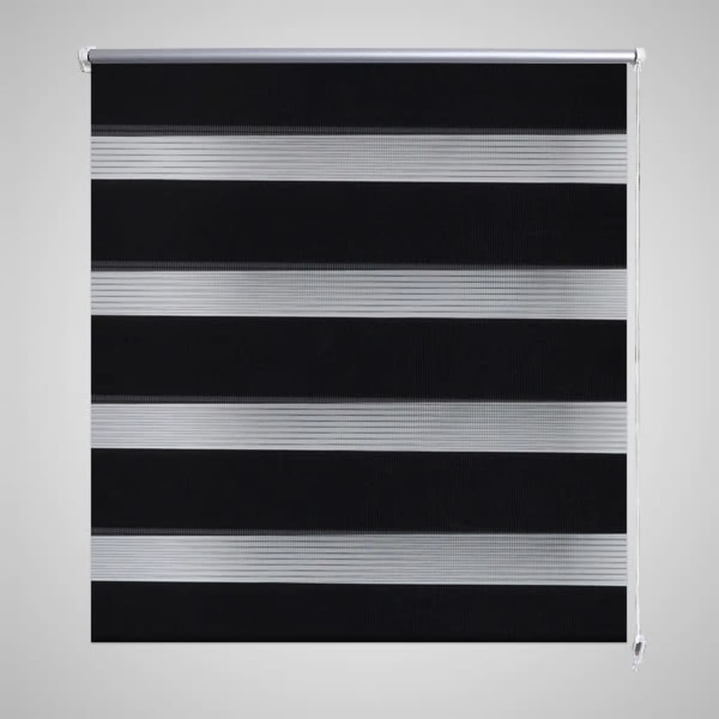 Zebra Blind 100 x 175 cm Black