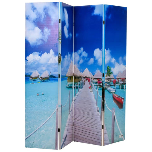 Folding Room Divider 160x170 cm Beach