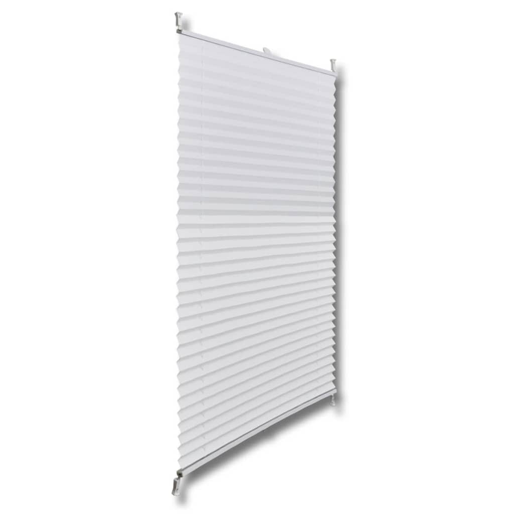 Plisse Blind 50x100cm White Pleated Blind