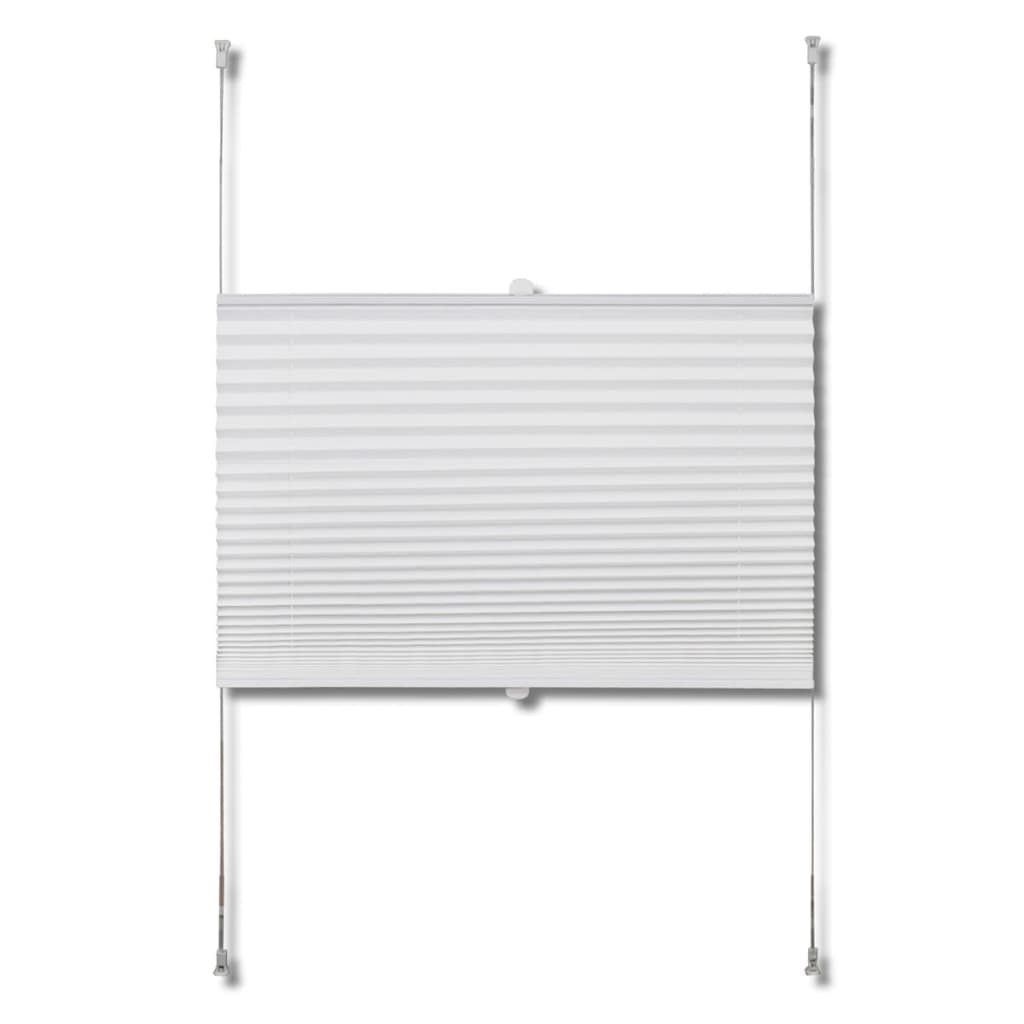 Plisse Blind 50x100cm White Pleated Blind