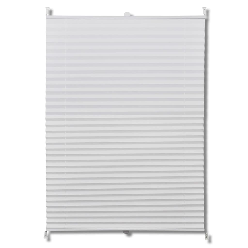 Plisse Blind 50x125cm White Pleated Blind