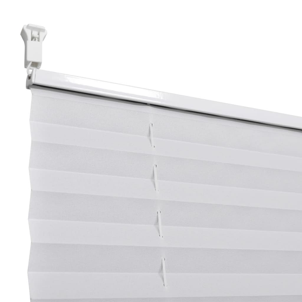 Plisse Blind 50x125cm White Pleated Blind