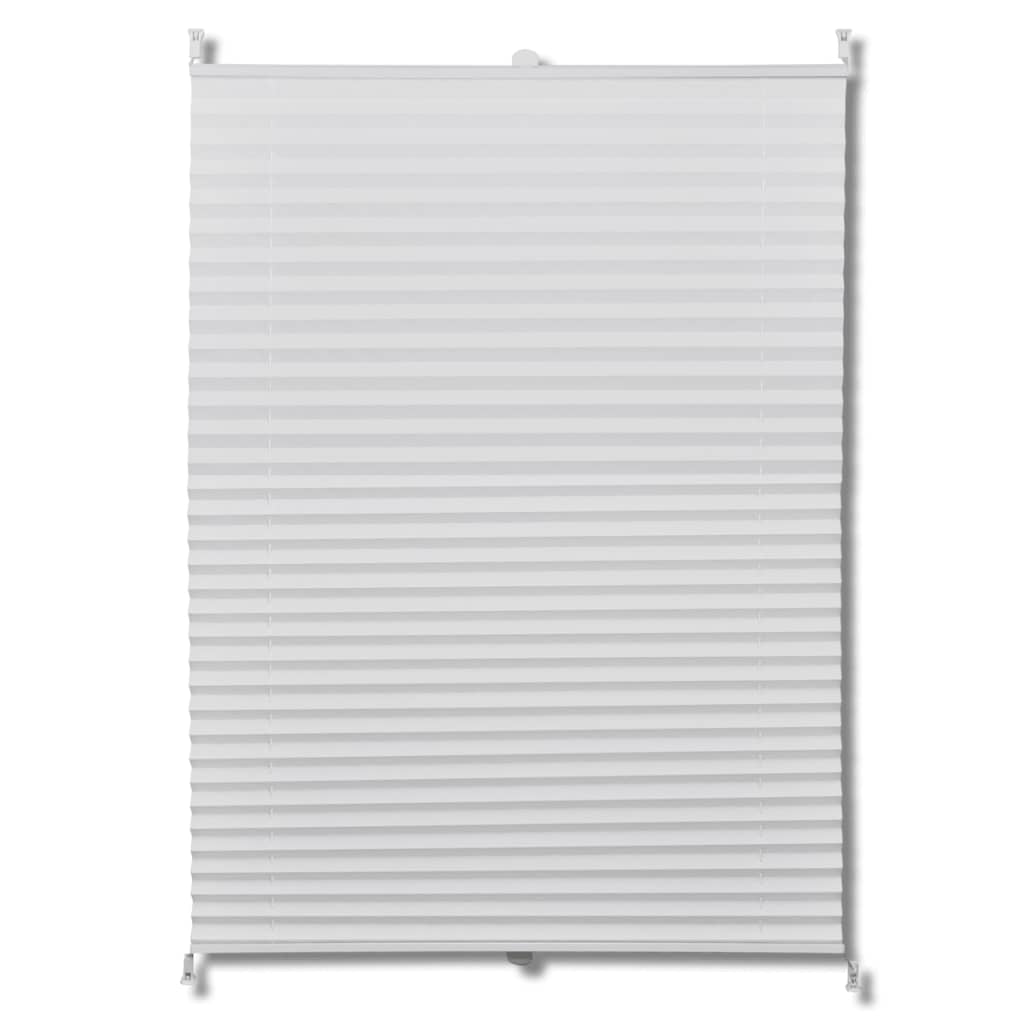 Plisse Blind 70x125cm White Pleated Blind