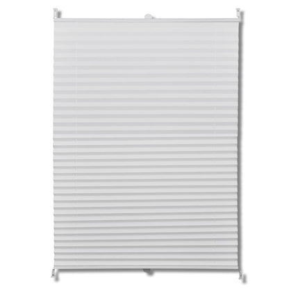 Plisse Blind 70x125cm White Pleated Blind