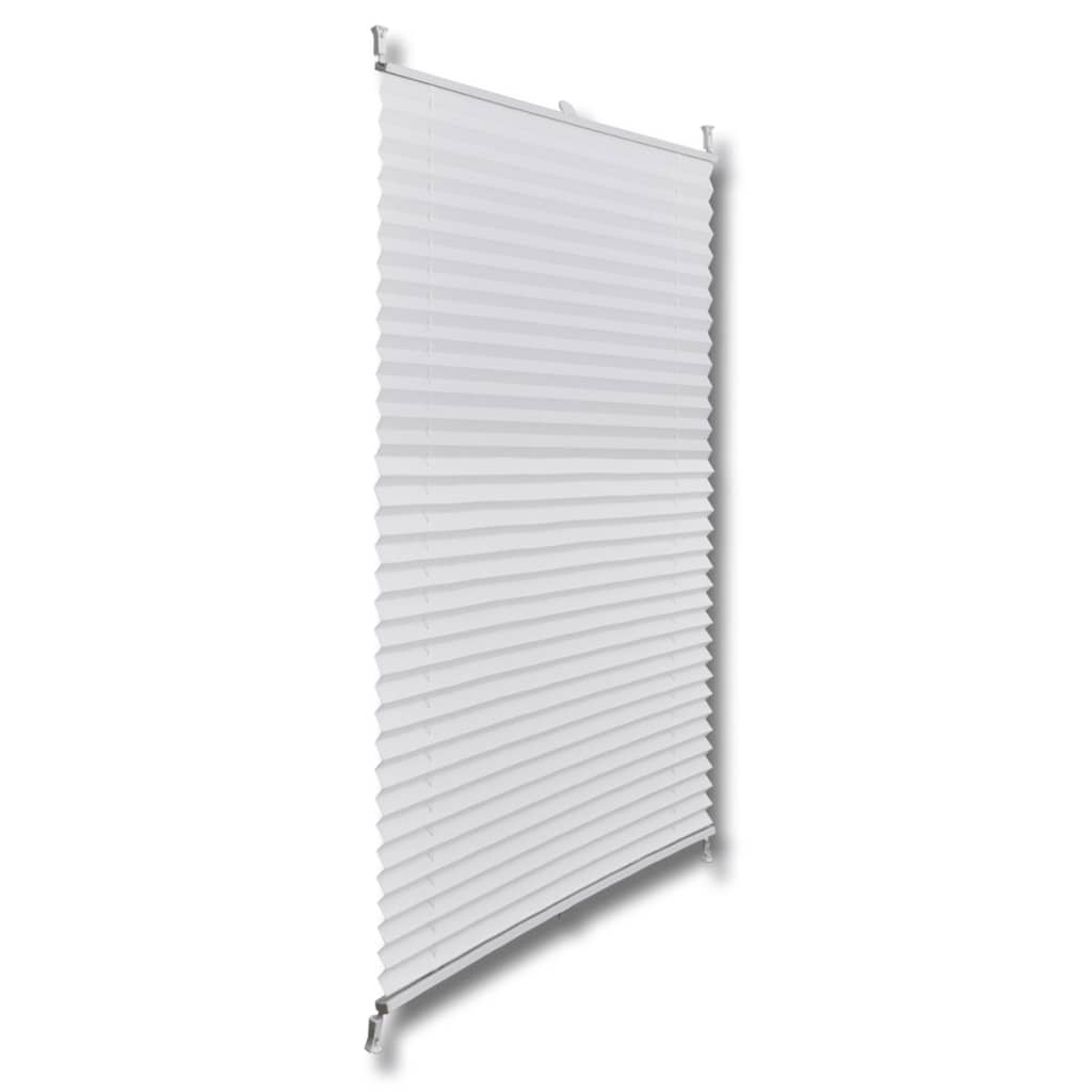 Plisse Blind 70x125cm White Pleated Blind