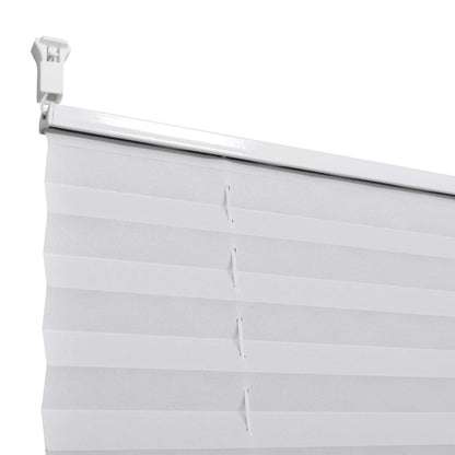 Plisse Blind 70x125cm White Pleated Blind