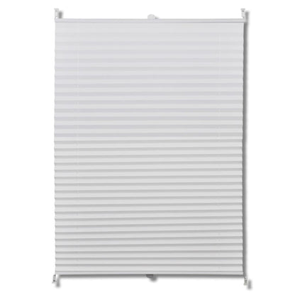 Plisse Blind 70x150cm White Pleated Blind