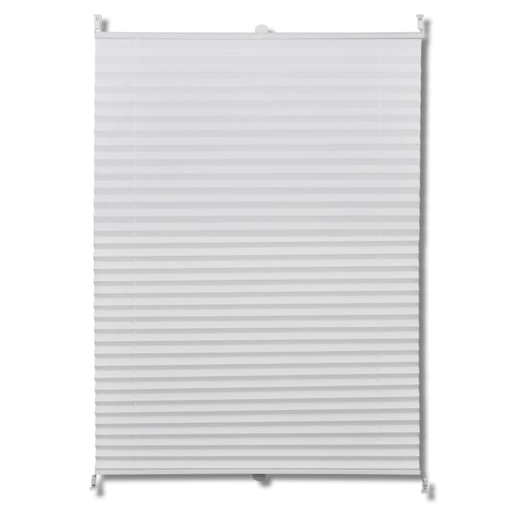 Plisse Blind 70x200cm White Pleated Blind