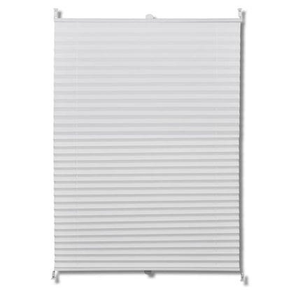 Plisse Blind 70x200cm White Pleated Blind