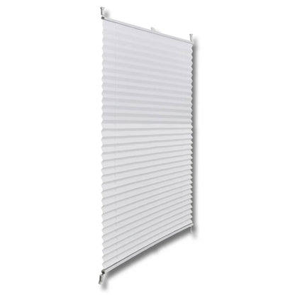 Plisse Blind 70x200cm White Pleated Blind