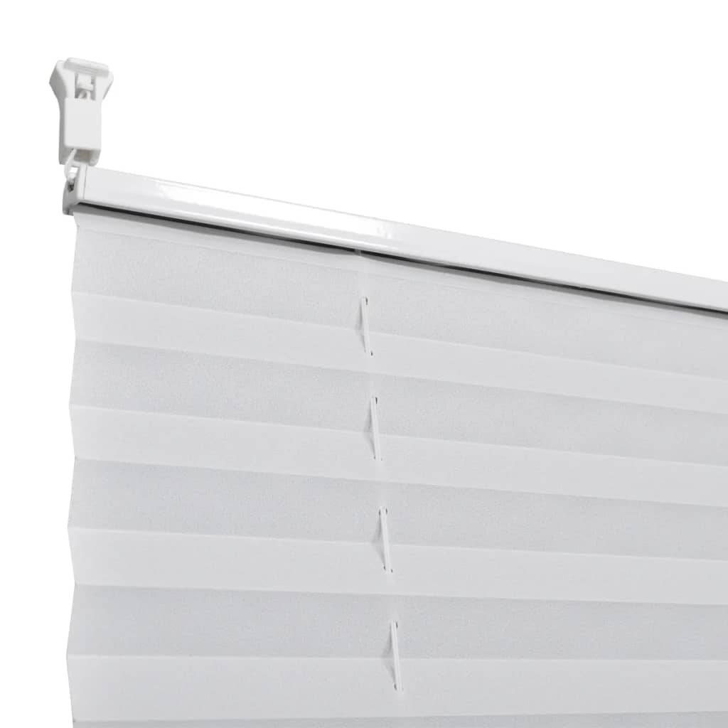 Plisse Blind 100x100cm White Pleated Blind