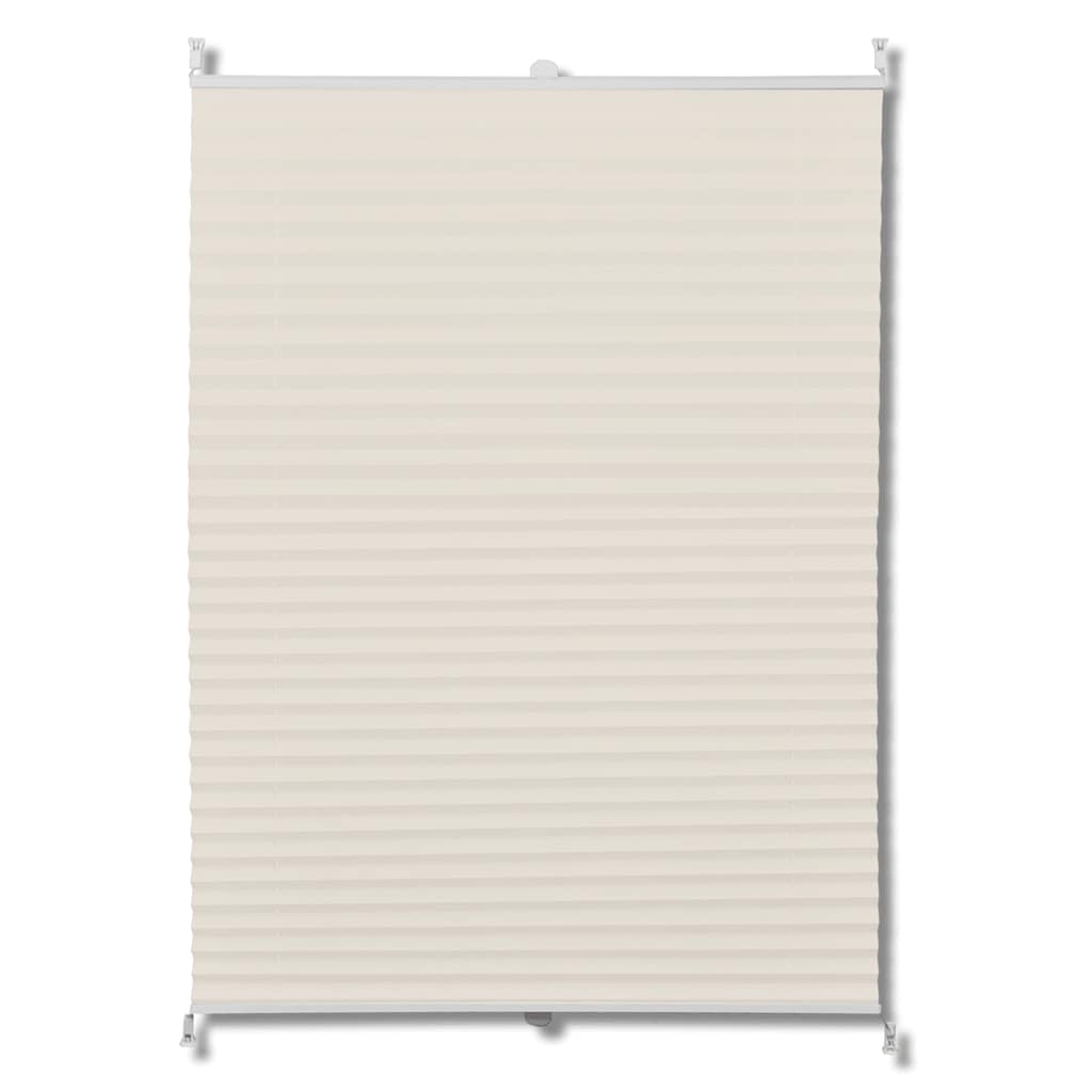 Plisse Blind 80x100cm Creme