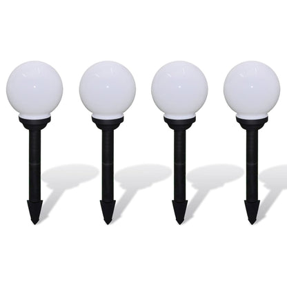 Outdoor Pathway Lamps 4 pcs LED 15 cm with Ground Spike