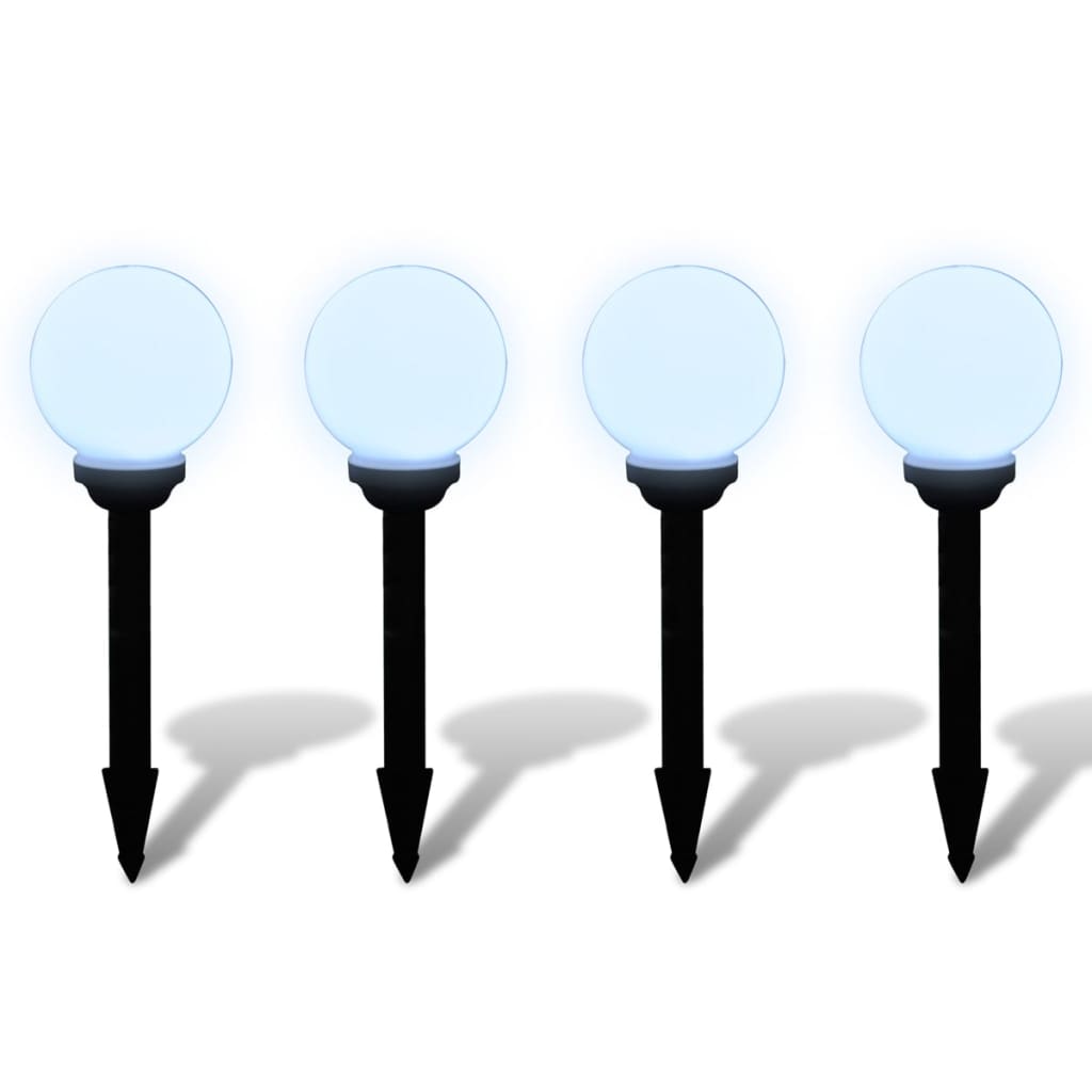 Outdoor Pathway Lamps 4 pcs LED 15 cm with Ground Spike