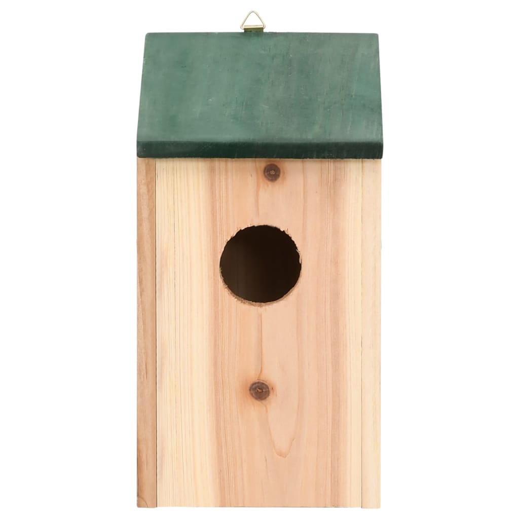 Bird Houses 4 pcs Wood 12x12x22 cm