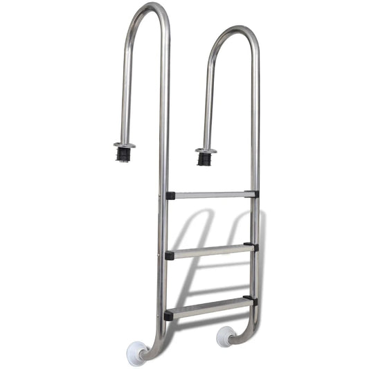 Pool Ladder 3 Steps Stainless Steel 304 120 cm