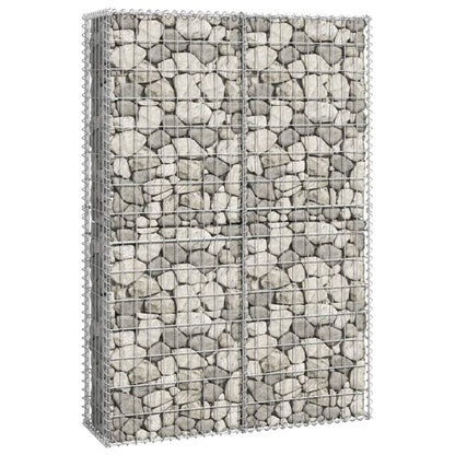 Gabion Basket with Lids Galvanised Wire 150 x 100 x 30 cm