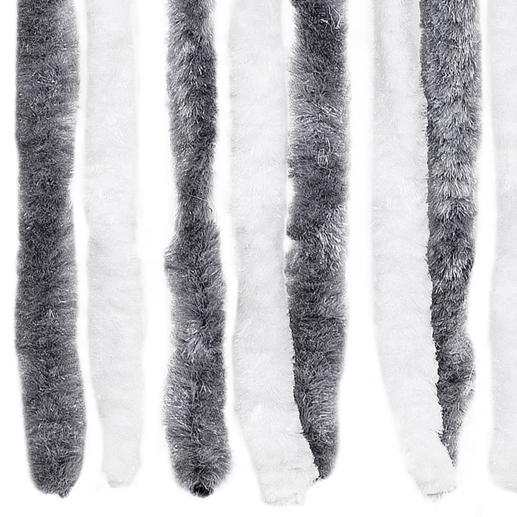 Insect Curtain Grey and White 90x220 cm Chenille