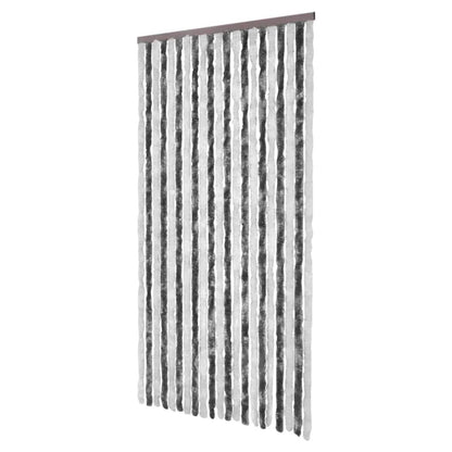 Insect Curtain Grey and White 100x220 cm Chenille