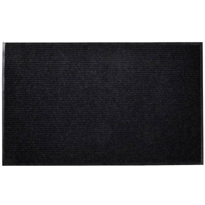 Black PVC Door Mat 90 x 120 cm