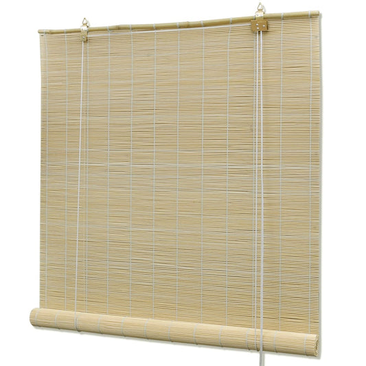 Natural Bamboo Roller Blinds 80 x 160 cm