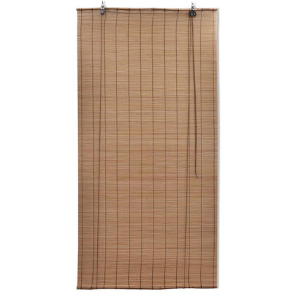 Brown Bamboo Roller Blinds 140 x 160 cm