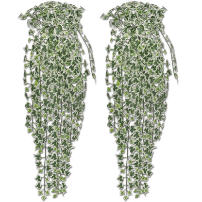 2 pcs Artificial Ivy Bush 90 cm Variegated