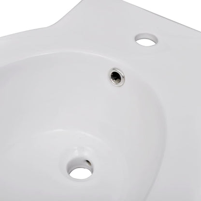 White Ceramic Toilet & Bidet Set