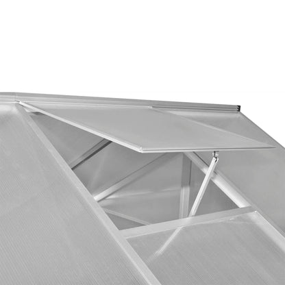 Reinforced Aluminium Greenhouse with Base Frame 6.05 m²