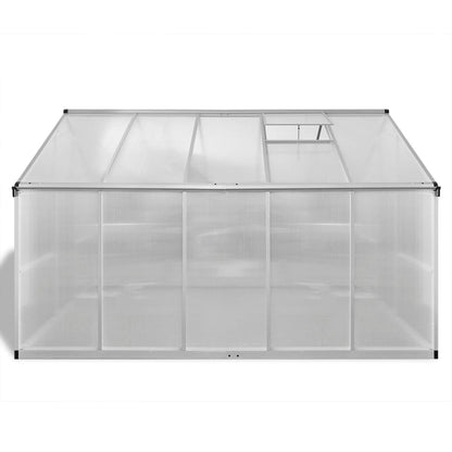 Reinforced Aluminium Greenhouse with Base Frame 7.55 m²