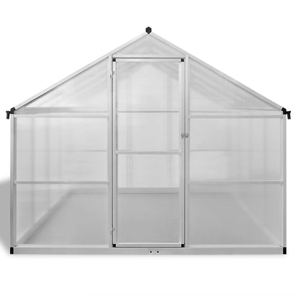 Reinforced Aluminium Greenhouse with Base Frame 9.025 m²