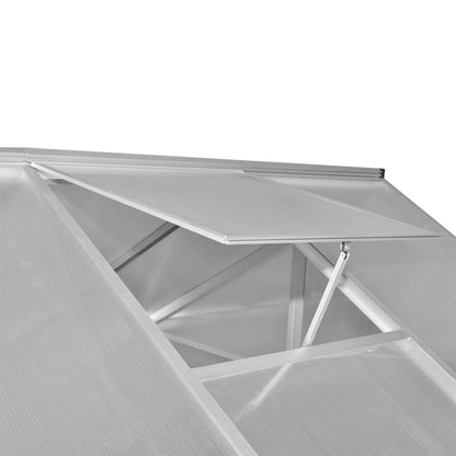 Reinforced Aluminium Greenhouse with Base Frame 9.025 m²