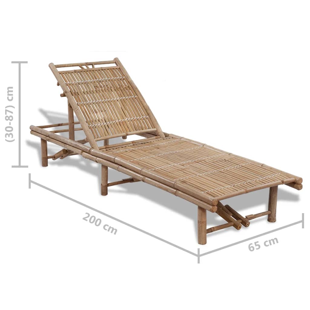 Sun Lounger Bamboo