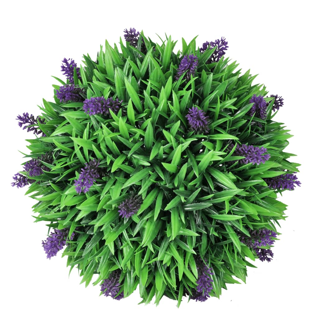 Set of 2 Artificial Boxwood Ball with Lavender 30 cm