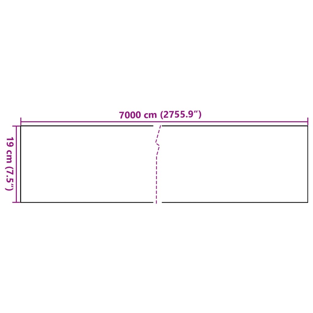 Garden Privacy Screen PVC 70x0.19 m Green