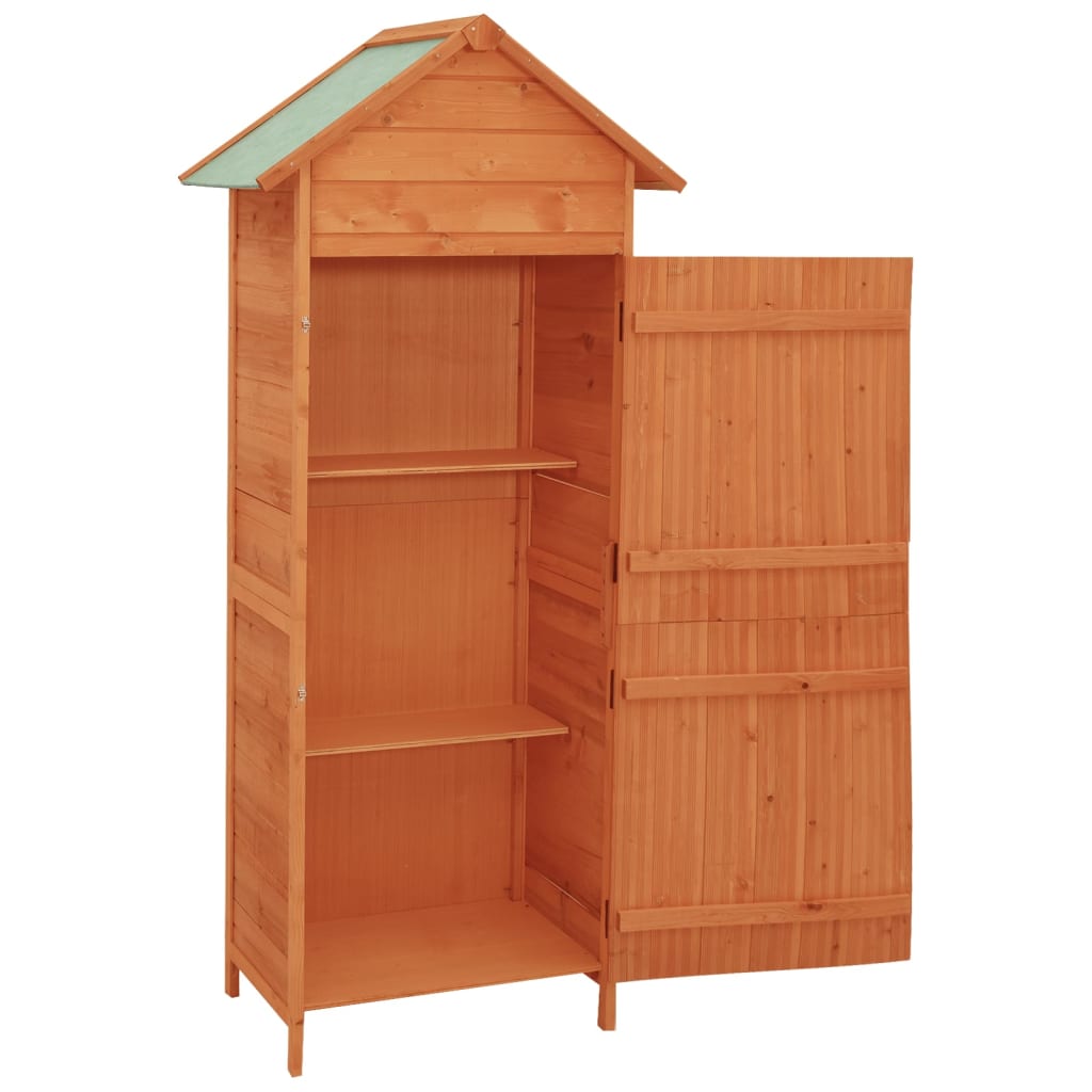 Garden Storage Cabinet Brown 42.5x64x190 cm