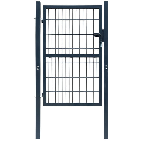 2D Fence Gate (Single) Anthracite Grey 106 x 210 cm