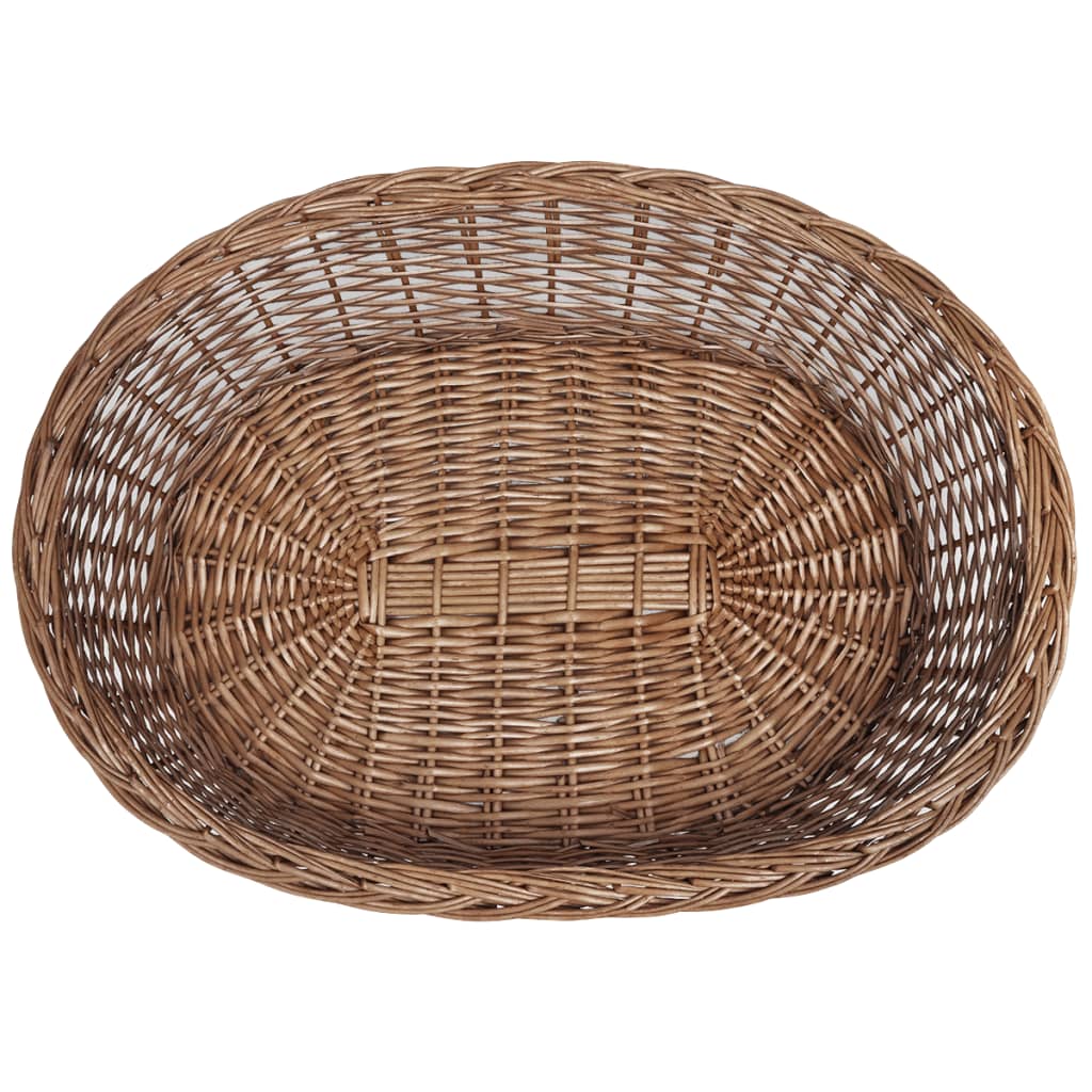 Willow Dog Basket/Pet Bed Natural 90 cm