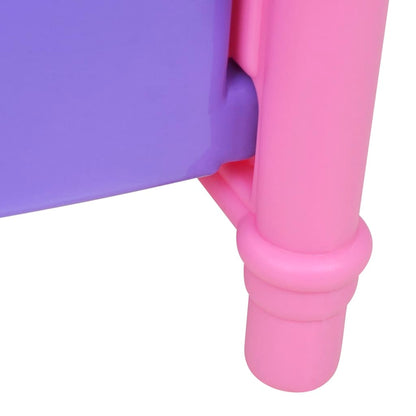 Kids'/Children's Playroom Toy Doll Bed Pink + Purple