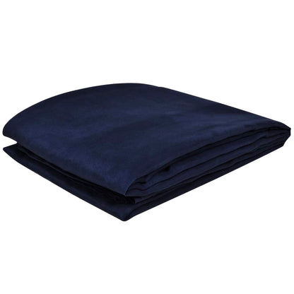 Micro-suede Couch Slipcover Navy Blue 210 x 280 cm