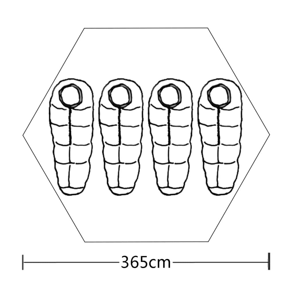 4-person Tent Green