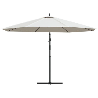 Cantilever Garden Parasol 3.5 m Sand White