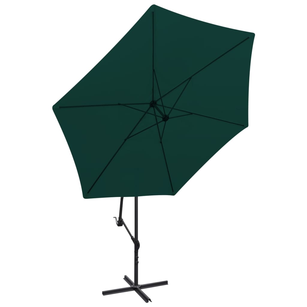 Cantilever Garden Parasol 3 m Green