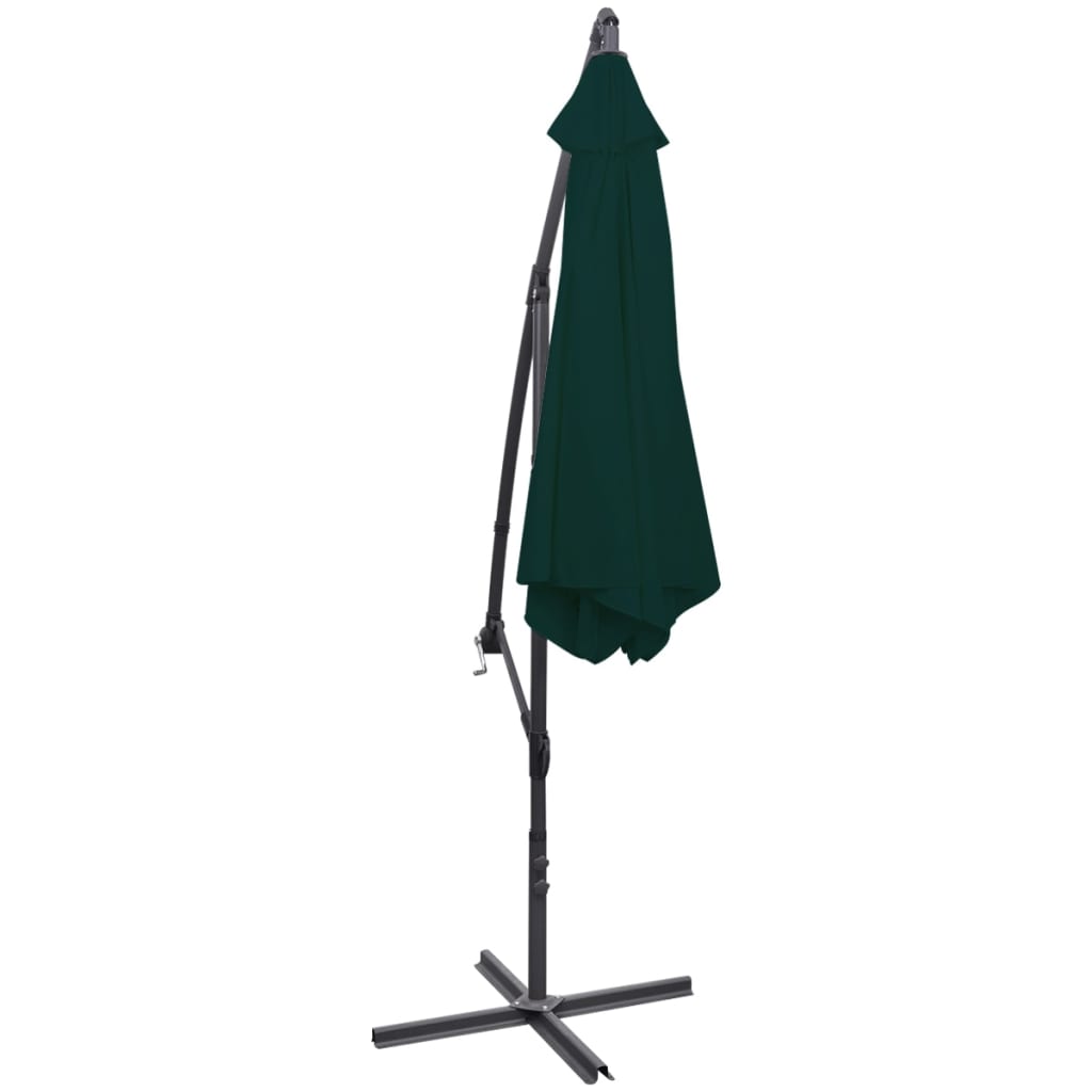 Cantilever Garden Parasol 3 m Green