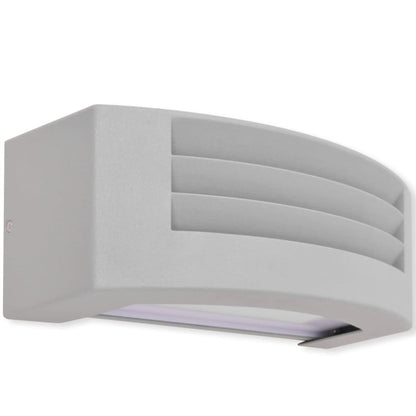 Outdoor Wall Light Grey Aluminium