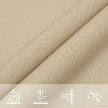 Sunshade Sail Oxford Fabric Rectangular 2x4 m Beige