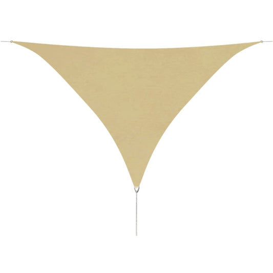 Sunshade Sail Oxford Fabric Triangular 5x5x5 m Beige