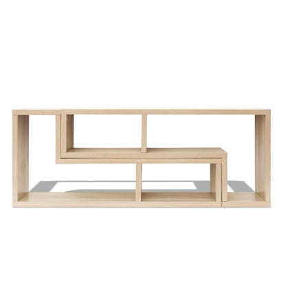 TV Cabinet Double L-Shaped Oak