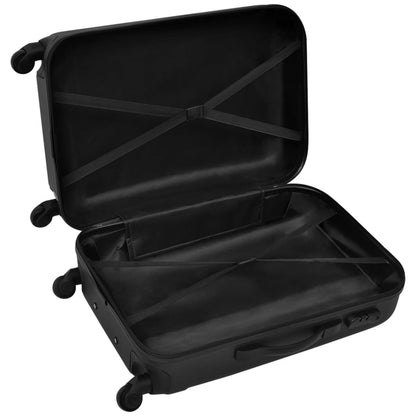 Three Piece Hardcase Trolley Set Black 45.5/55/66 cm